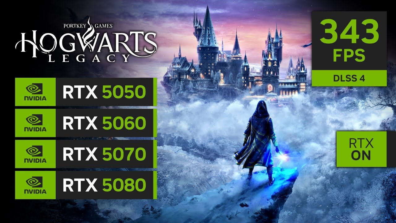 Hogwarts Legacy | RTX 5050, RTX 5060, RTX 5070, RTX 5080