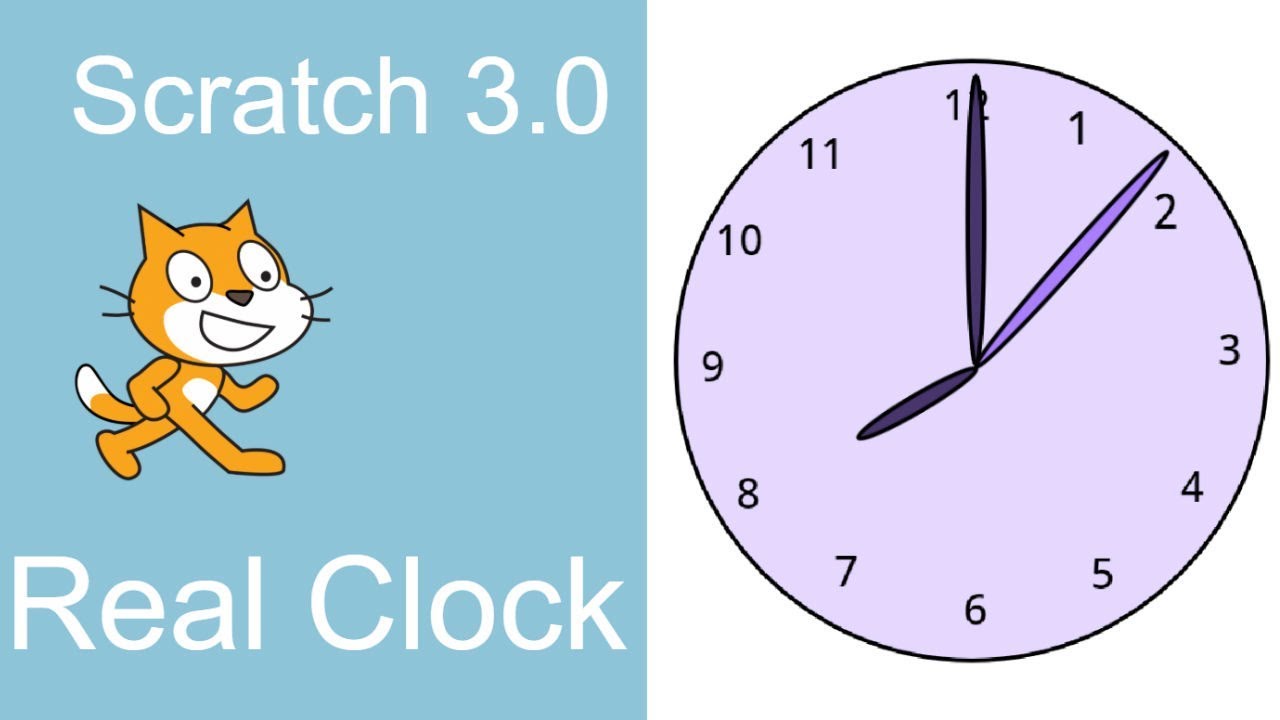 Scratch 3 — Учебное пособие по работе часов (Scratch 2019)