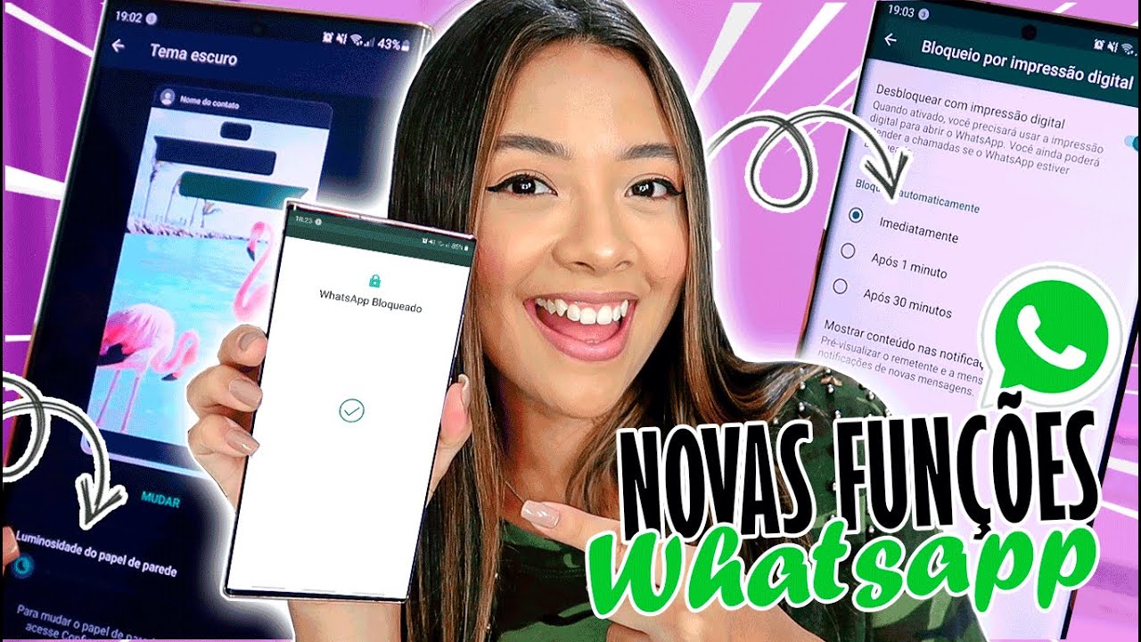 NOVAS FUNÇÕES E TRUQUES PRO SEU  WHATSAPP!! + Apps 2021