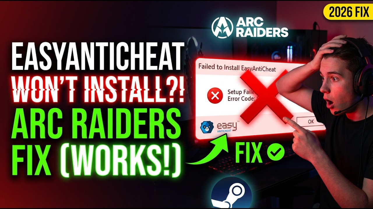 Fix ARC Raiders EasyAntiCheat Not Installing Error on PC Step-by-Step Guide