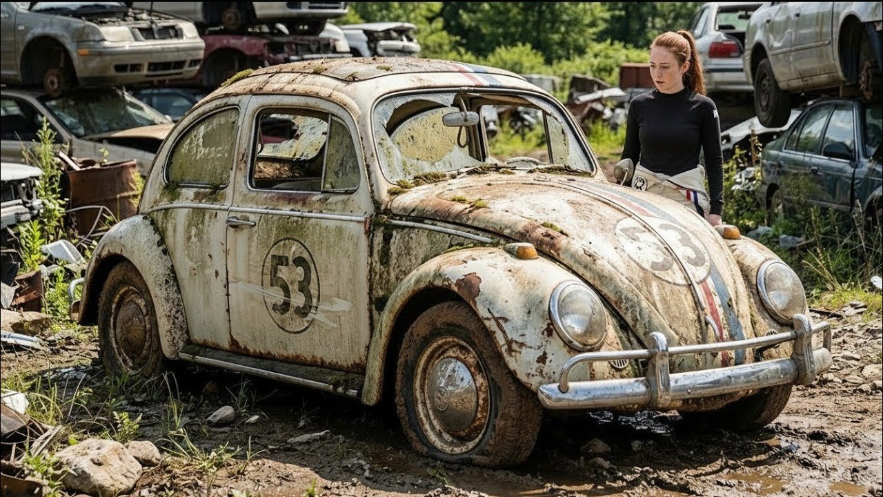 ASMR Car Restoration! Full Restoration 1963 Volkswagen Beetle Herbie from Abandoned State looking kn