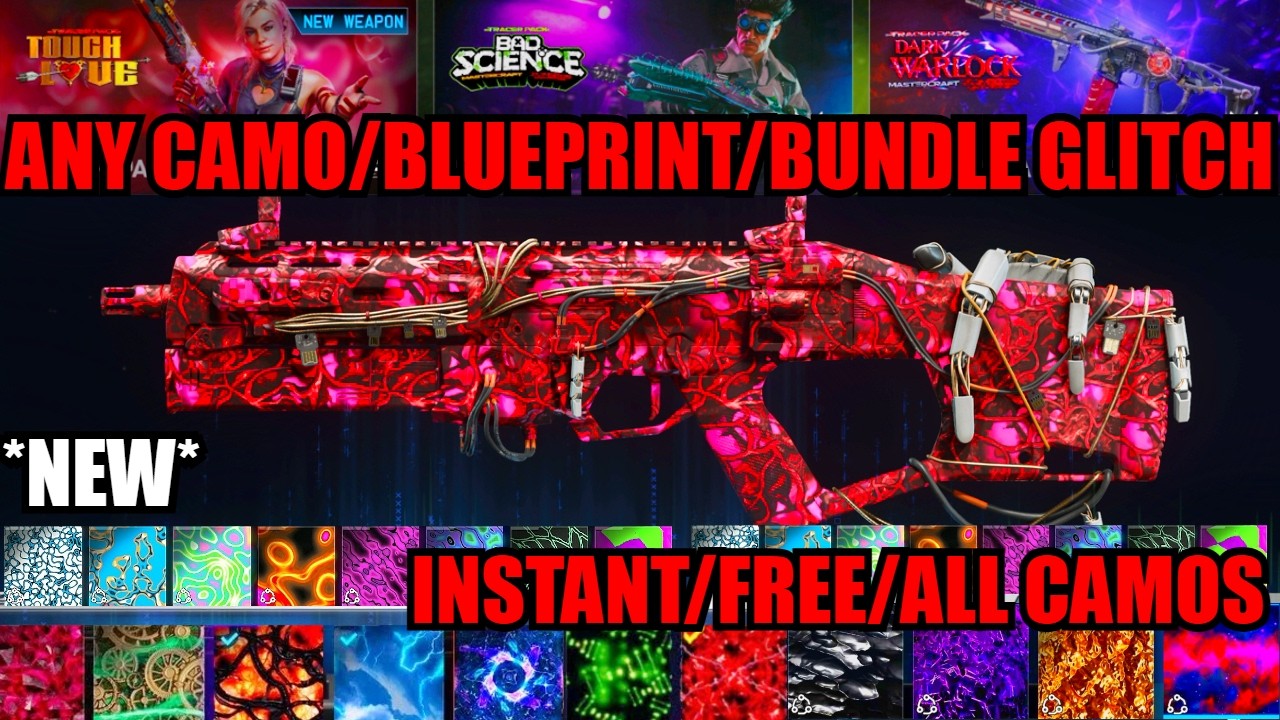 *NEW* ANY CAMO/BLUEPRINT UNLOCK GLITCH in SECONDS! FREE/ANY CAMO SWAP! BO7 GLITCHES! WARZONE GLITCH!