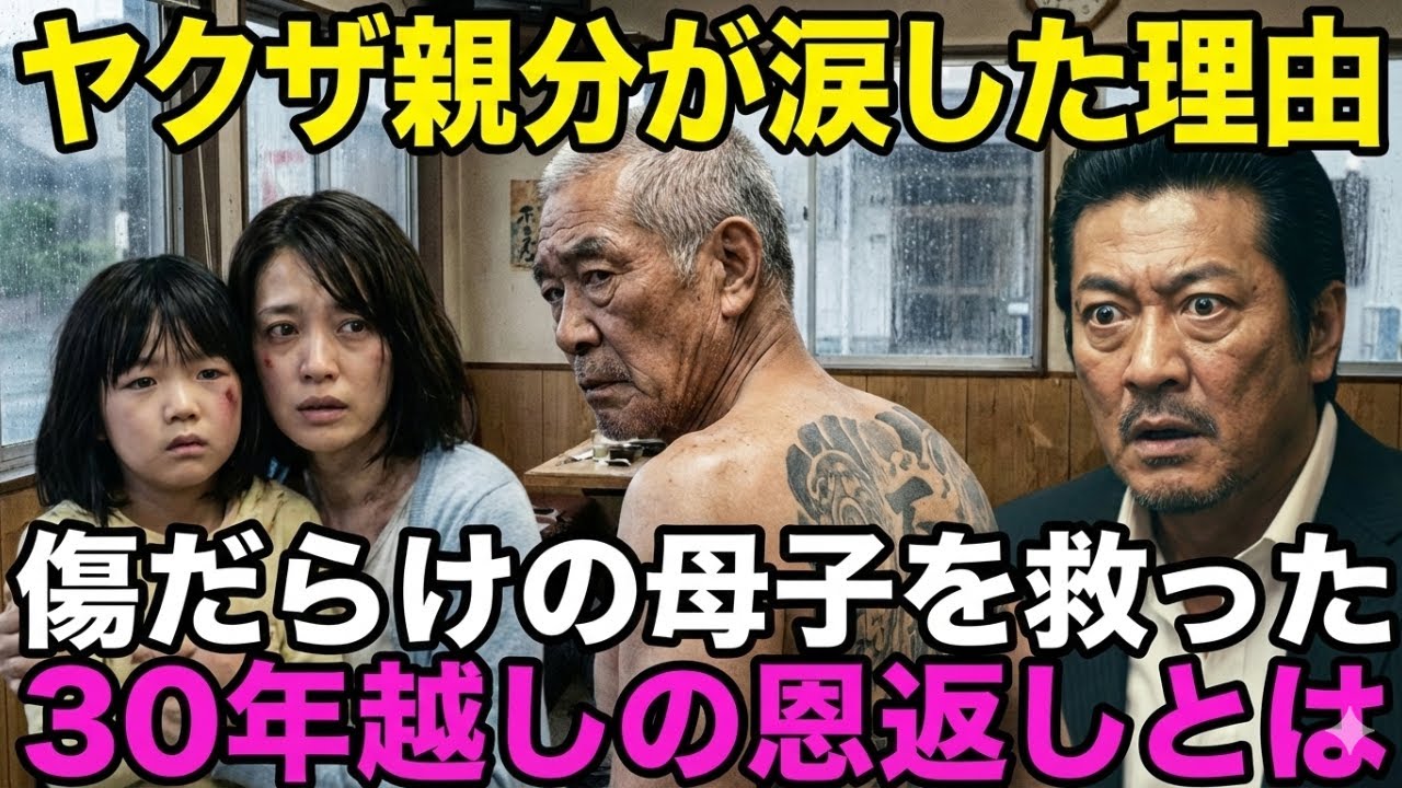ヤクザさえ涙した背中の不動明王！深夜の定食屋で傷だらけの母子を救ったら、伝説の彫り師の正体が暴かれる…