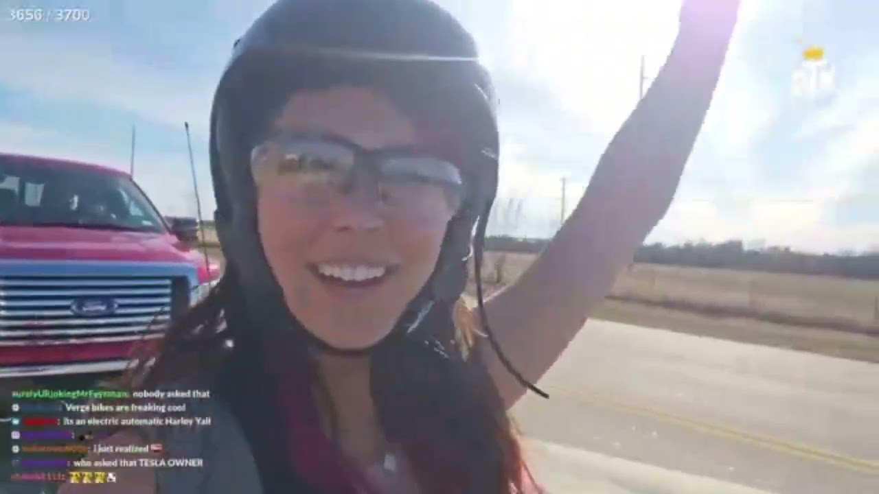Pops takes Extra Emily for her first motorcycle ride