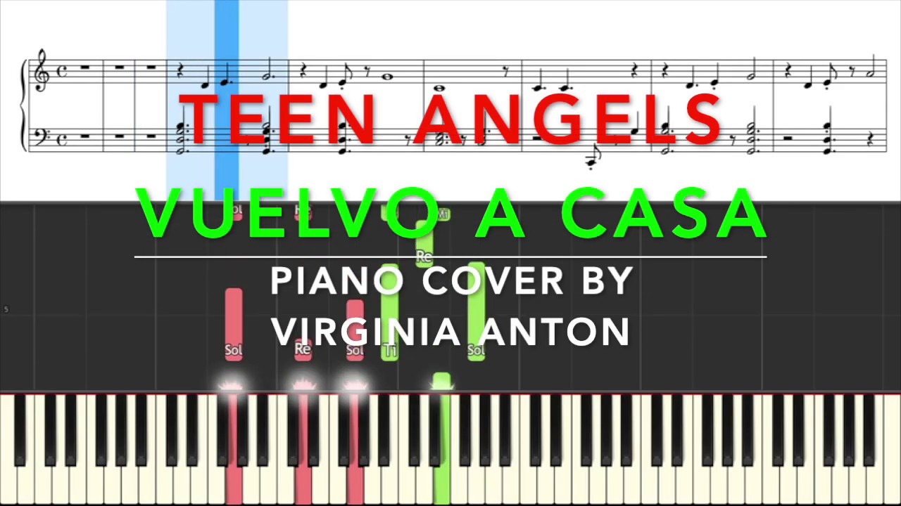Teen Angels Vuelvo a casa Piano Tutorial Instrumental Cover