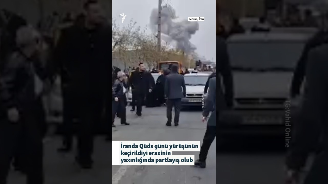İranda Qüds günü yürüşü zamanı partlayış #shorts #shortsvideo