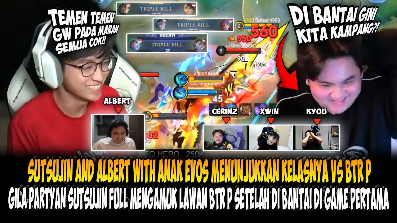 BALES DENDAM DARI PARTYAN SUTSUJIN VS BTR P LUKE SAMPE FRUSTASI⁉️GAME 2 PARTYAN SUTSUJIN VS BTR P