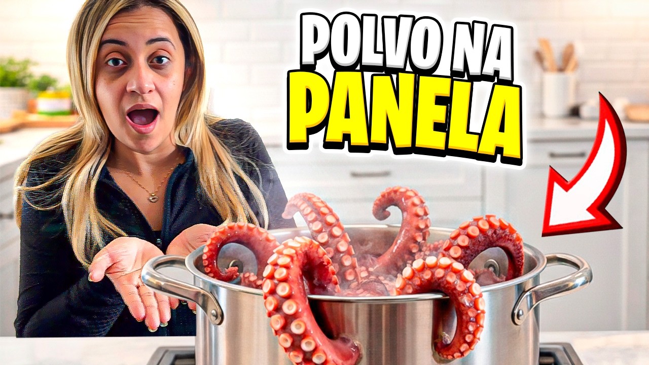 Dia de cozinhar polvo para família! Será que deu certo? | Dia a Dia com Amanda