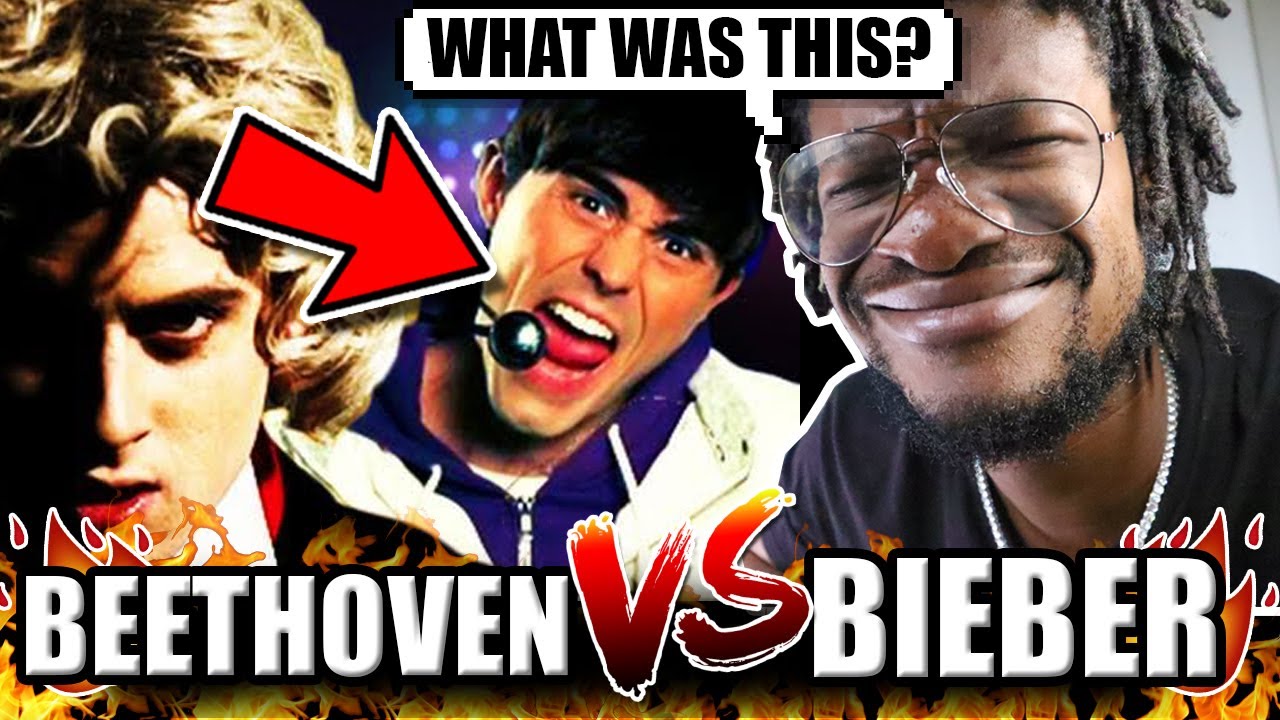 Justin Bieber vs Beethoven. Epic Rap Battles of History (REACTION!)