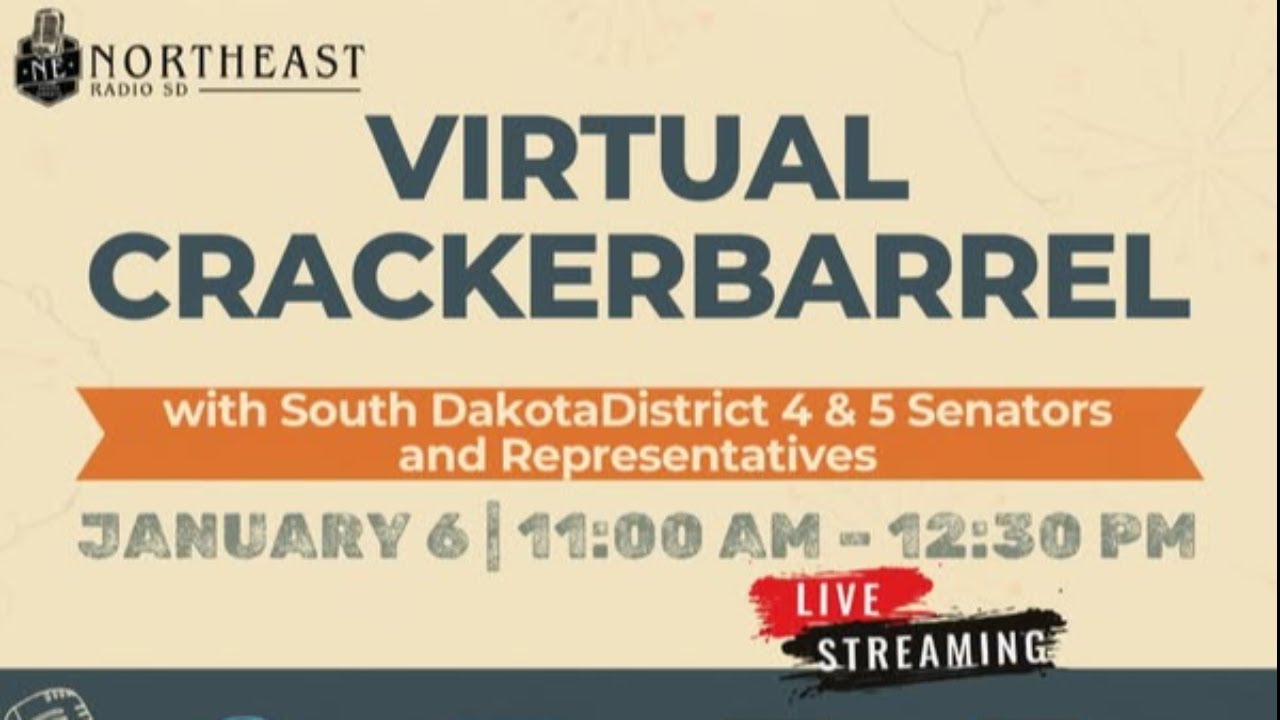 Live Virtual Crackerbarrel with SD Distrcit 4 & 5 Representatives