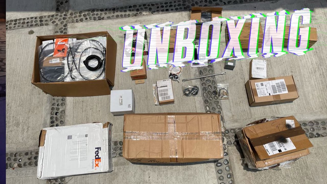 UNBOXING MASIVO(compré todas las partes de la moto de un jalón)