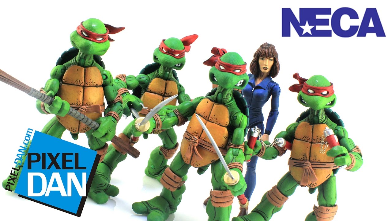 NECA Toys Teenage Mutant Ninja Turtles 2008 Mirage Comics Figures Video Review