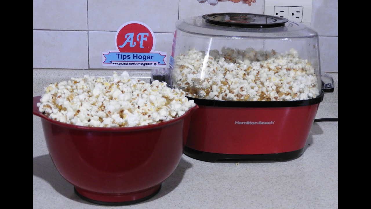 como funciona la maquina para palomitas hamilton beach