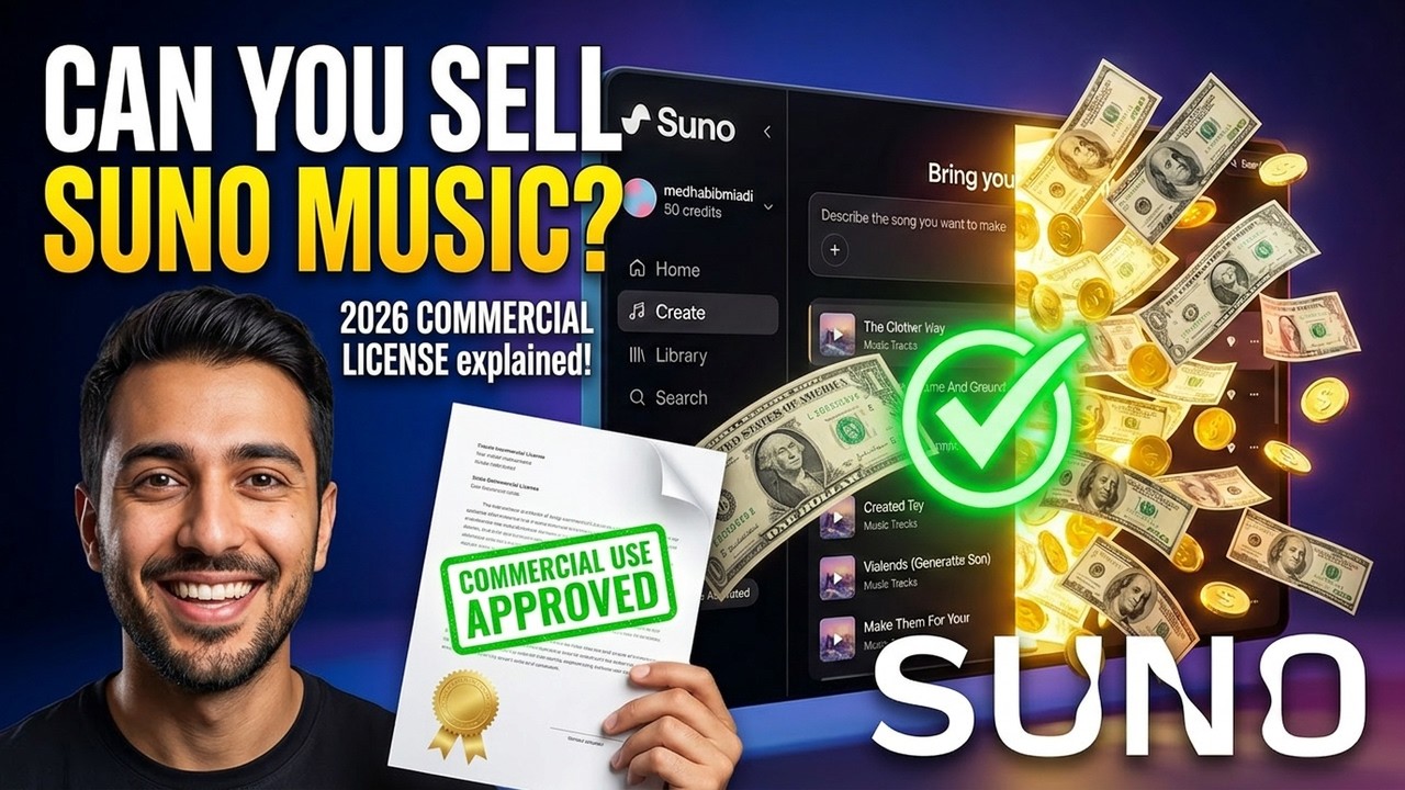 Can You Sell Suno AI Songs? License Explained 2026 |  What They Don&rsquo;t Tell You!