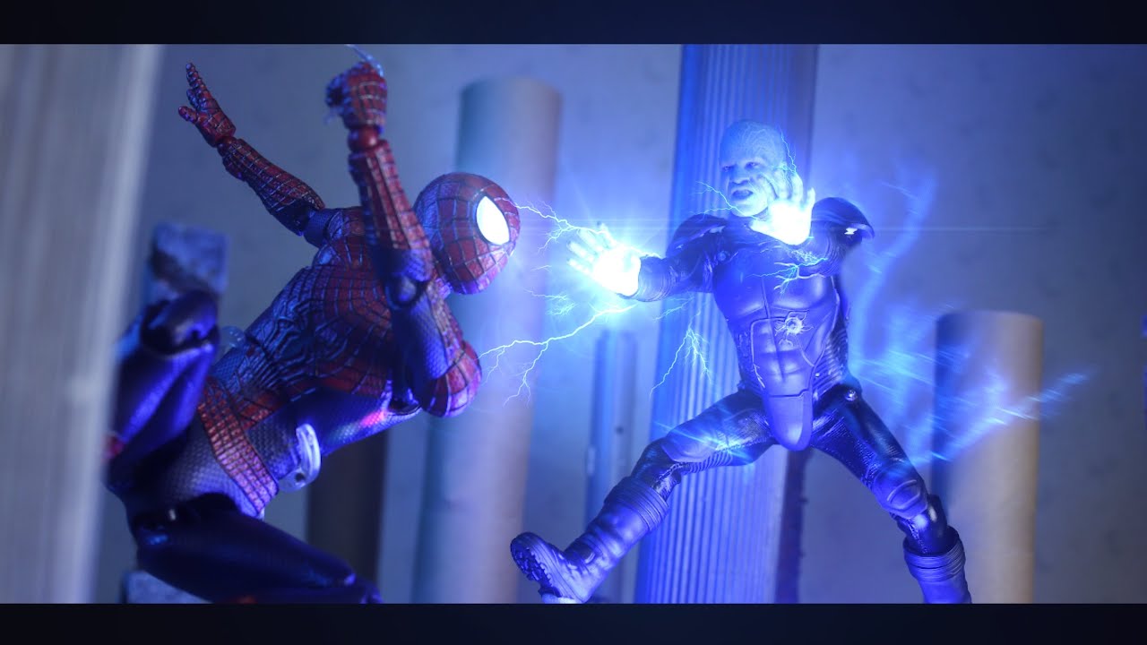 STOP MOTION spiderman vs electro 