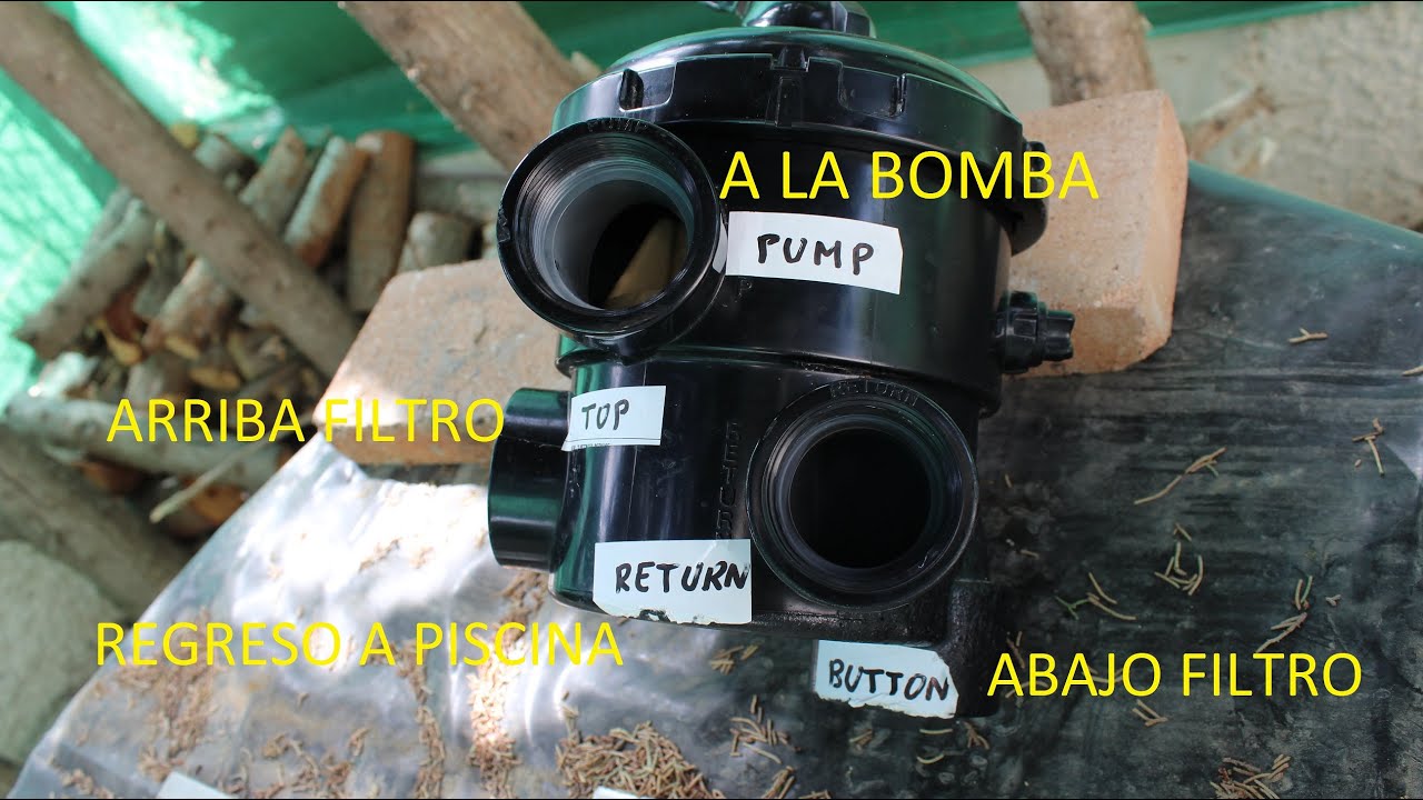 Funcionamiento válvula y filtro piscina