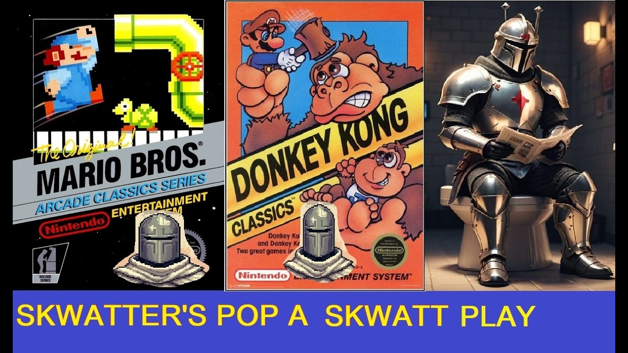 MARIO BROS. ARCADE AND DONKEY KONG CLASSICS - NES - Skwatter's POP A SKWATT!