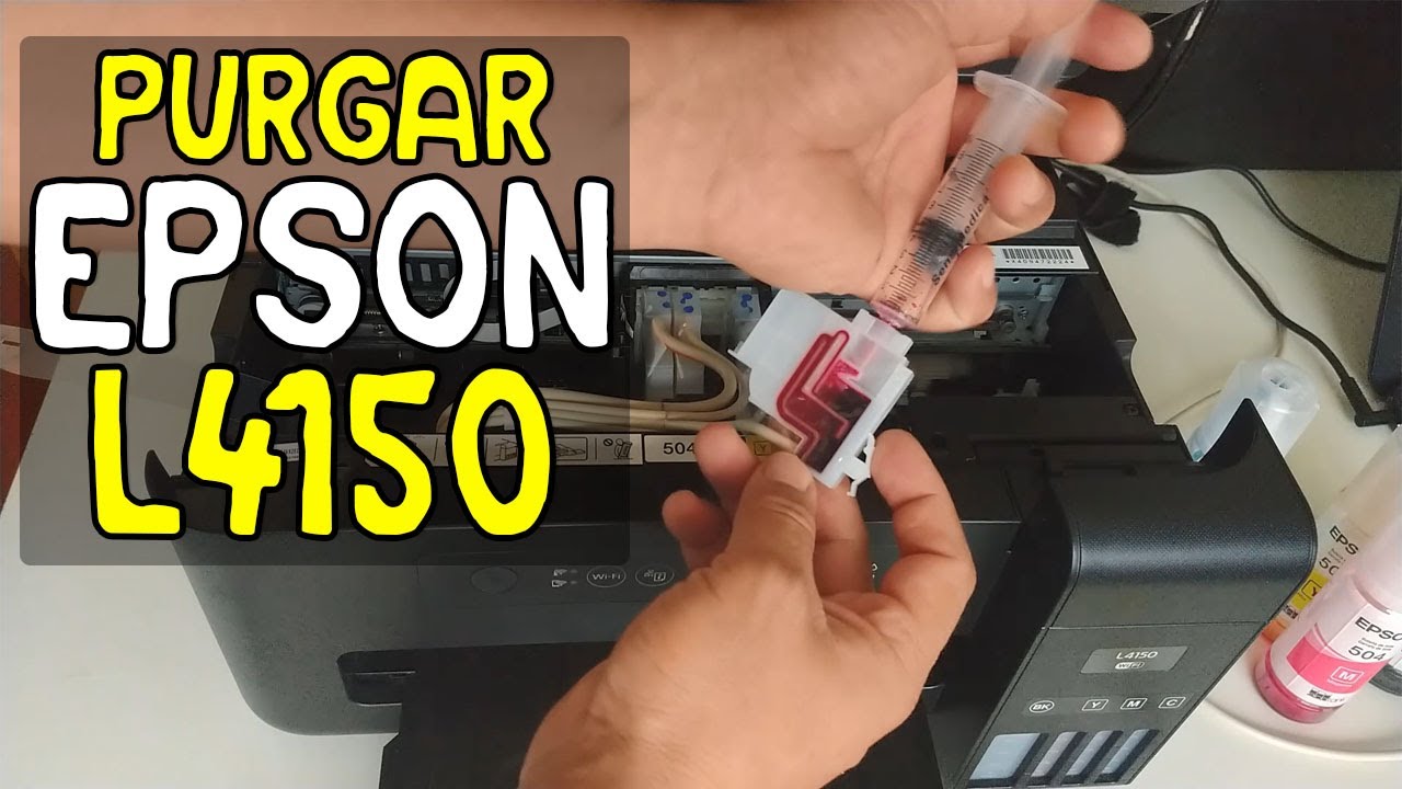 ✅ Como PURGAR Impresora EPSON L4150 | Sistema de Tinta Continua
