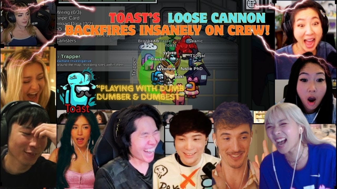 Toast's Veteran LOOSE CANNON Rampage Backfires INSANELY | Blau ZERO Kill Impostor ft Sykkuno Fuslie