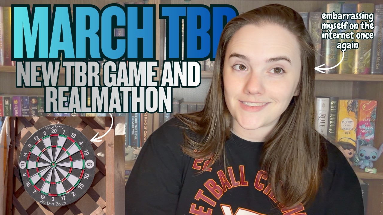 March TBR and Realmathon || Brand new TBR game || I embarrass myself on the internet again| Dart TBR