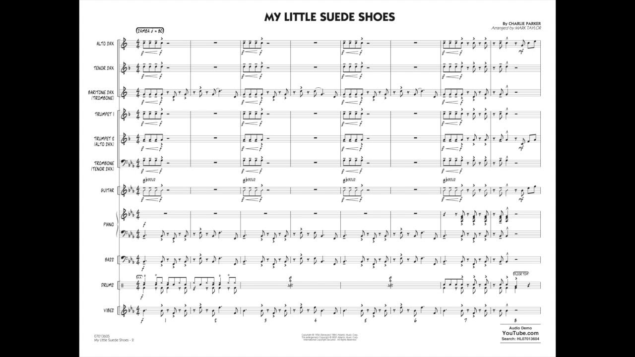 My Little Suede Shoes by Charlie Parker/arr. Mark Taylor