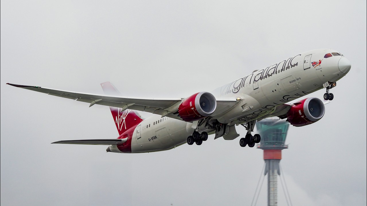 SUPER LOUD Heavy Departures at HEATHROW and SCHIPHOL | CINEMA QUALITY Plane Spotting