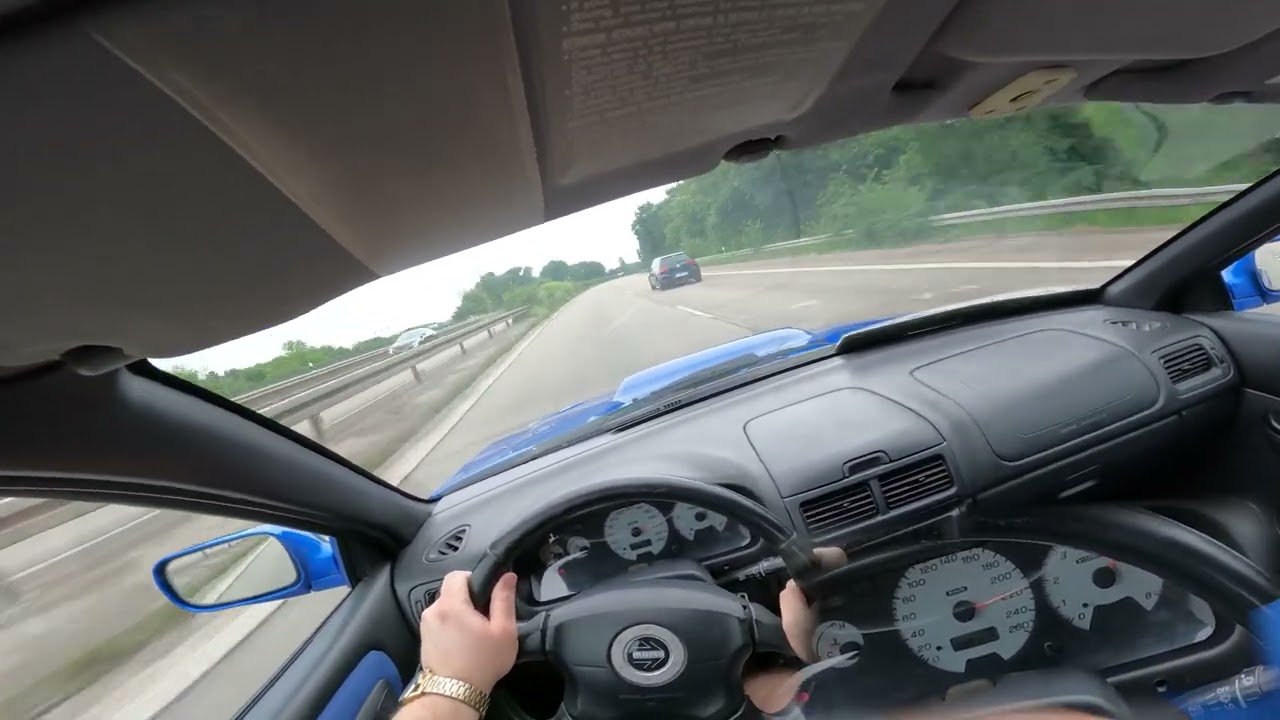 POV Subaru Impreza GC8 GT STI 250HP 320NM Top Speed 100-200 250KMH German Autobahn