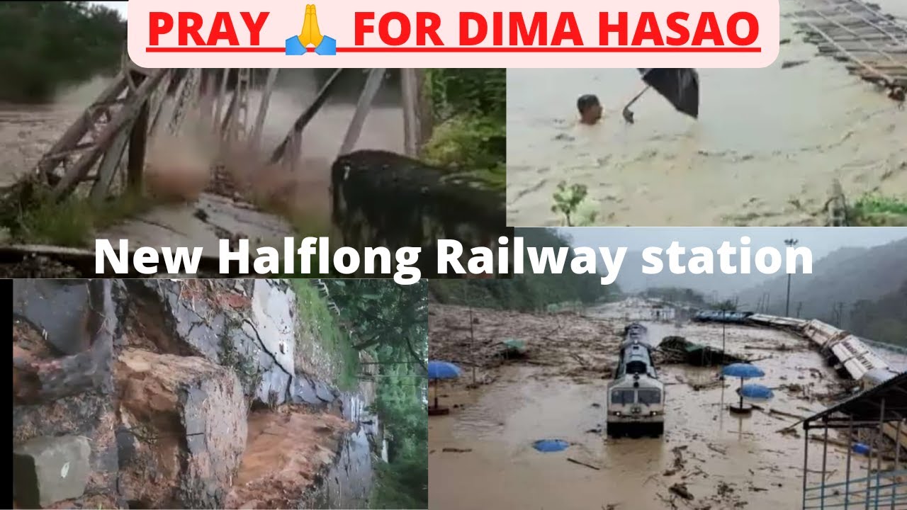 Haflong railway station flood || assam flood 2022 railway station | new haflong railway station news