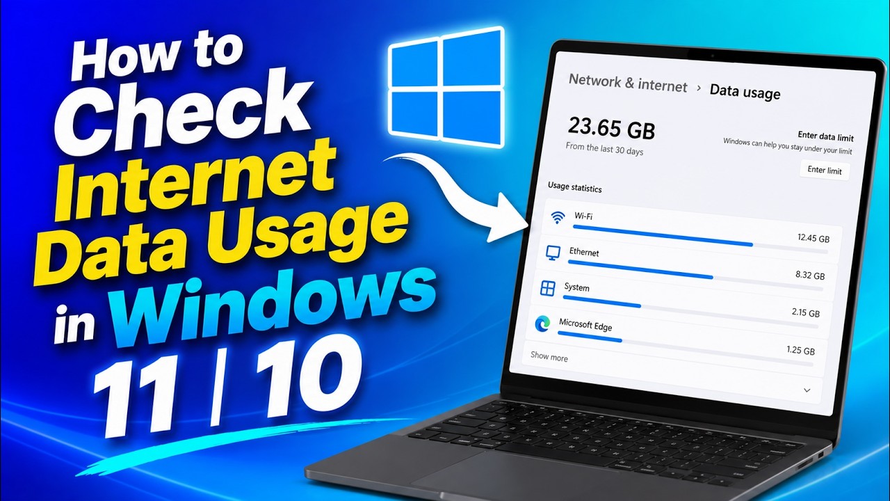 How to Check Internet Data Usage in Windows 11 | 10 (2026)