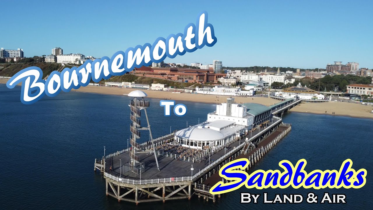 Relax: Bournemouth to Sandbanks by Land & Air Meditation, Dorset, UK-2021, Drone, Cycling