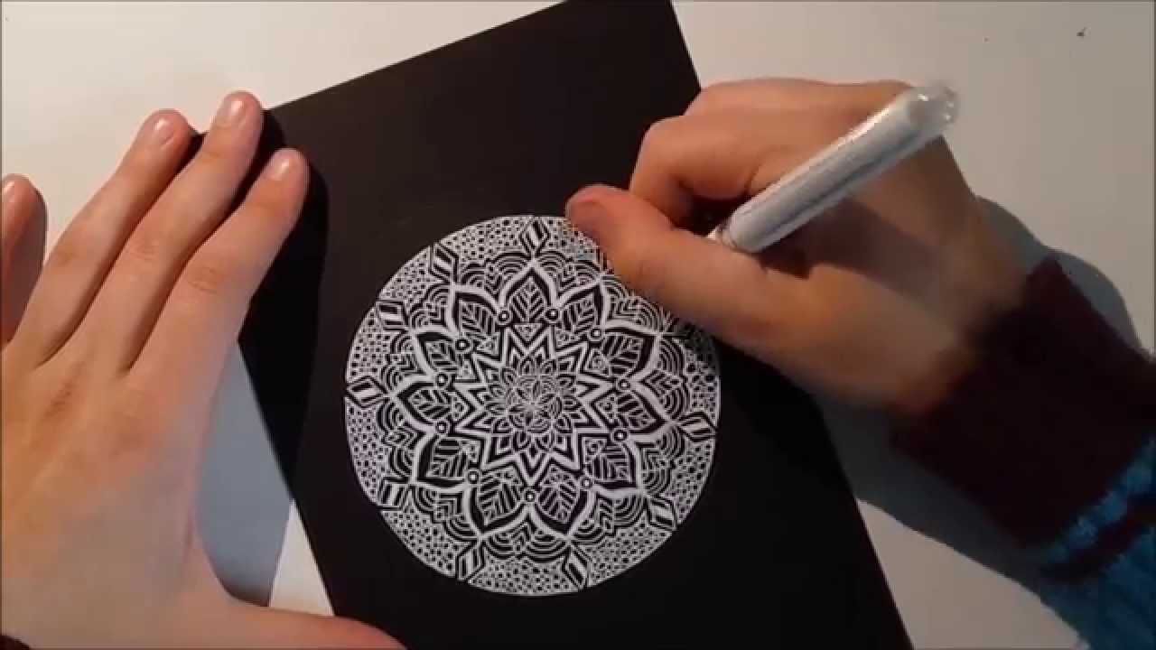 How to draw a mandala