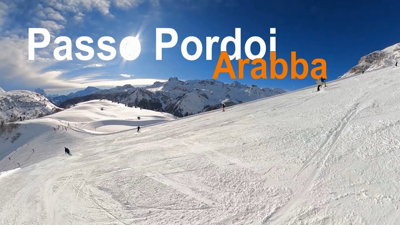 Italy Skiing Arabba - Passo Pordoi
