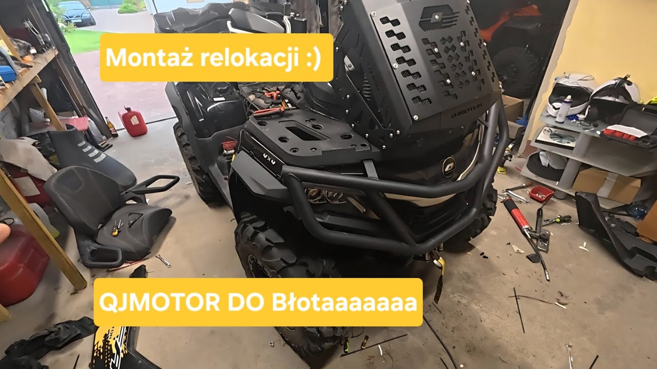 Montaż relokacji chłodnicy snorkli  modyfikacje  QJMOTOR SFA 1000