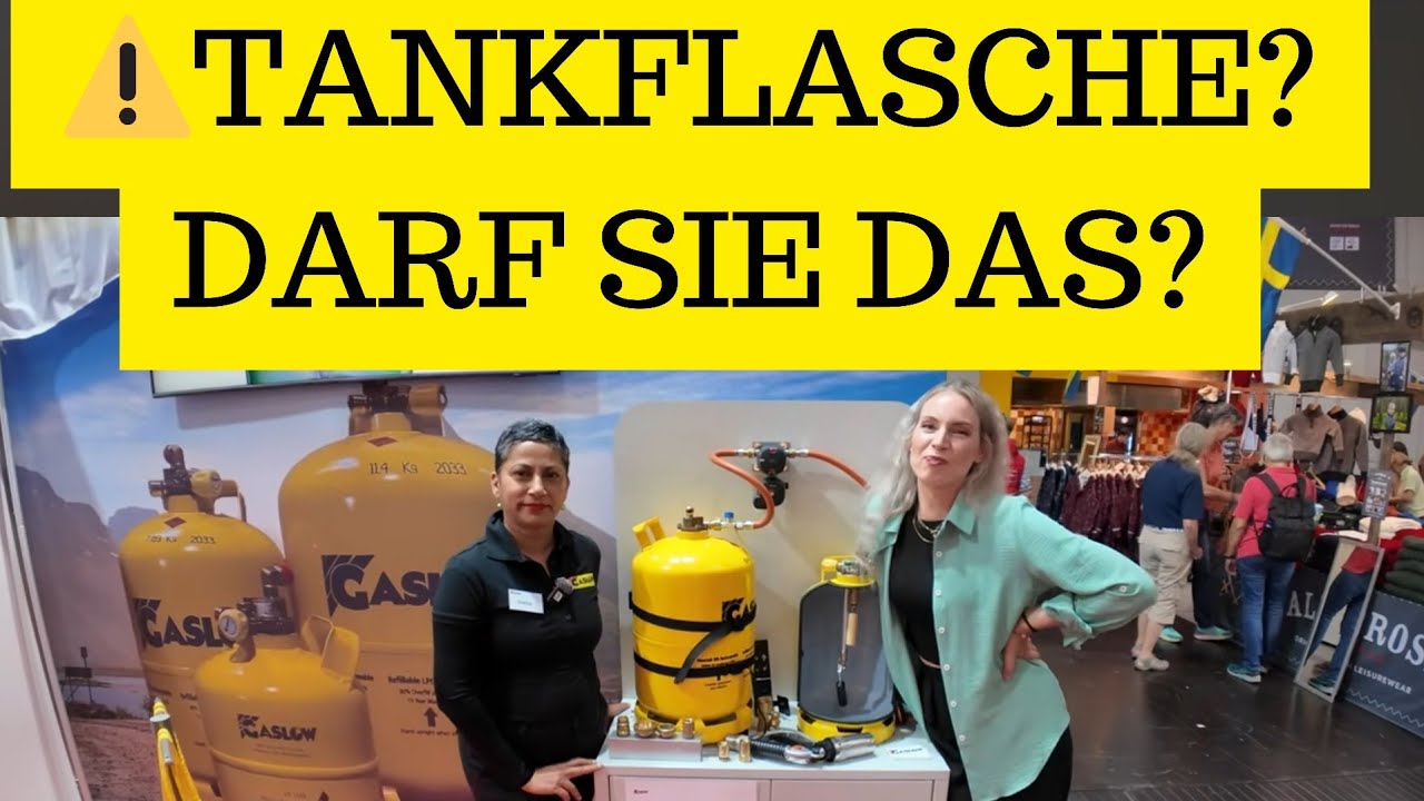 TANKGASFLASCHE? DARF SIE DAS SO EINFACH? Strafbar? Gaslow Tankflaschen ohne Festeinbau