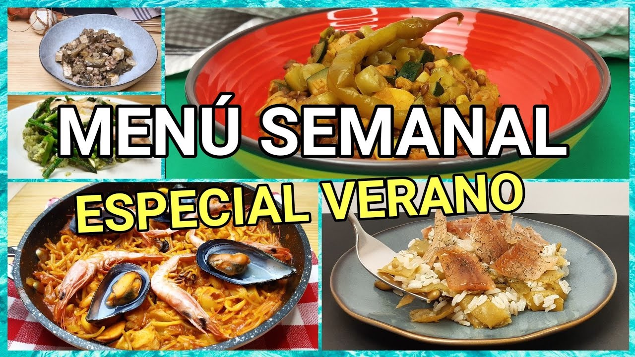 🔴 MENÚ Semanal ECONÓMICO y Saludable.