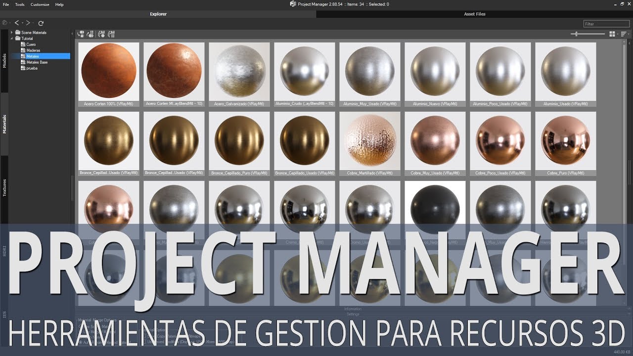 Herramientas para gestionar librerías de recursos 3D