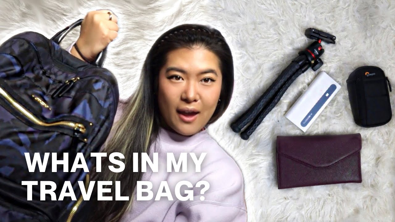 WHAT'S IN MY TRAVEL BAG ✈️ Carry-on Essentials + Tumi Carson Backpack Review