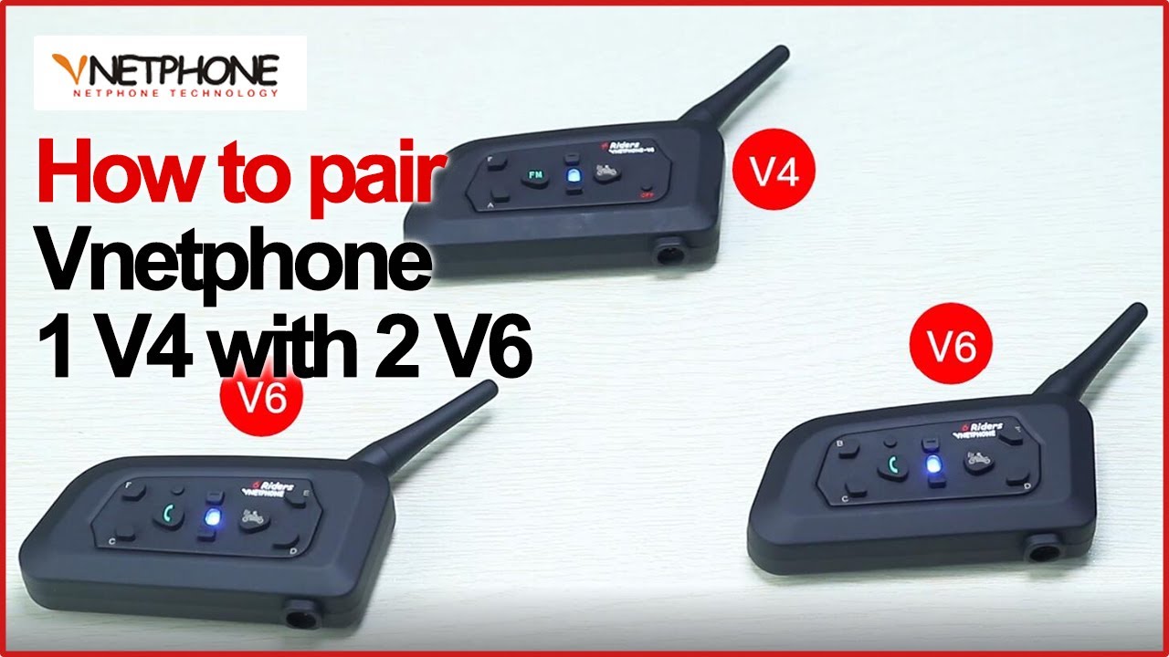 VNETPHONE V4 & V6 | How to pair ONE V4 with TWO V6?