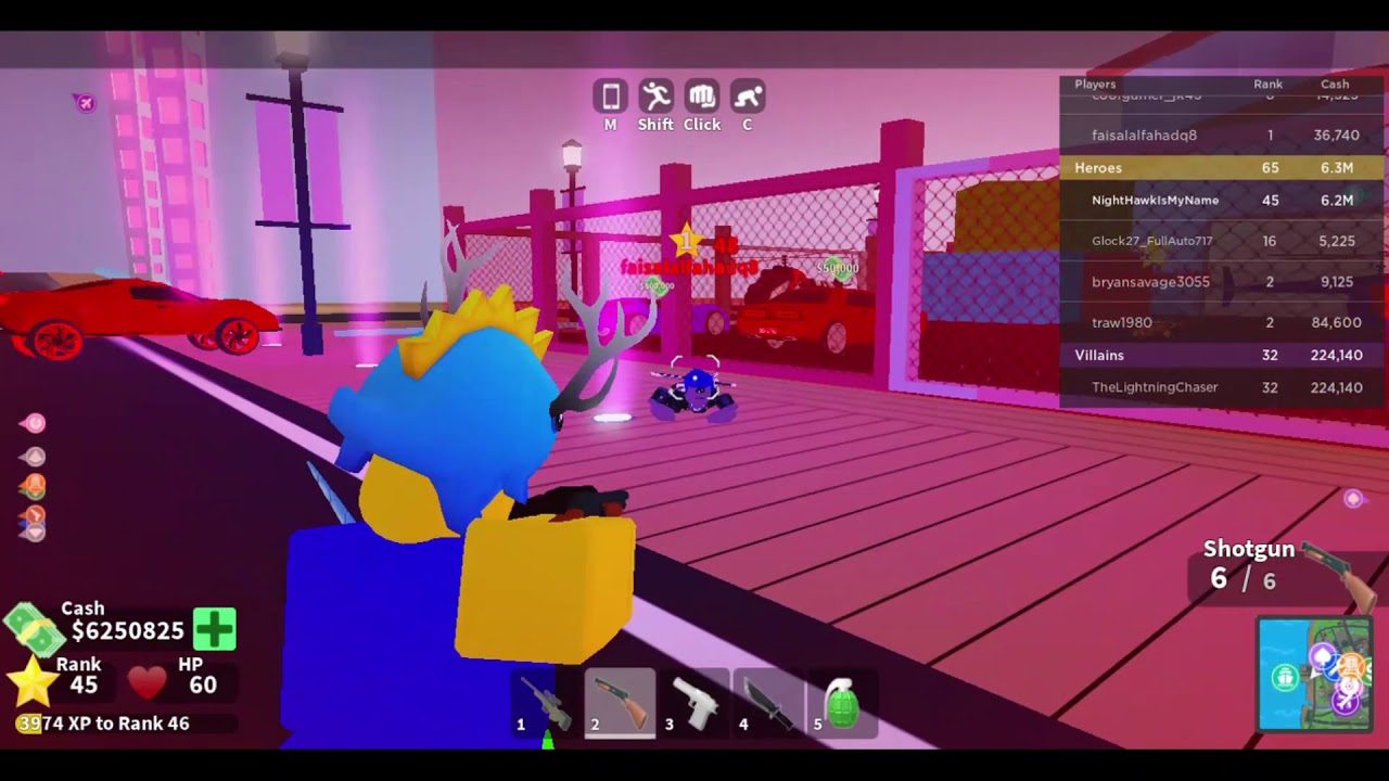Reaching Distraction Dance and Diablo + killing montage with lag /Mad City/Roblox