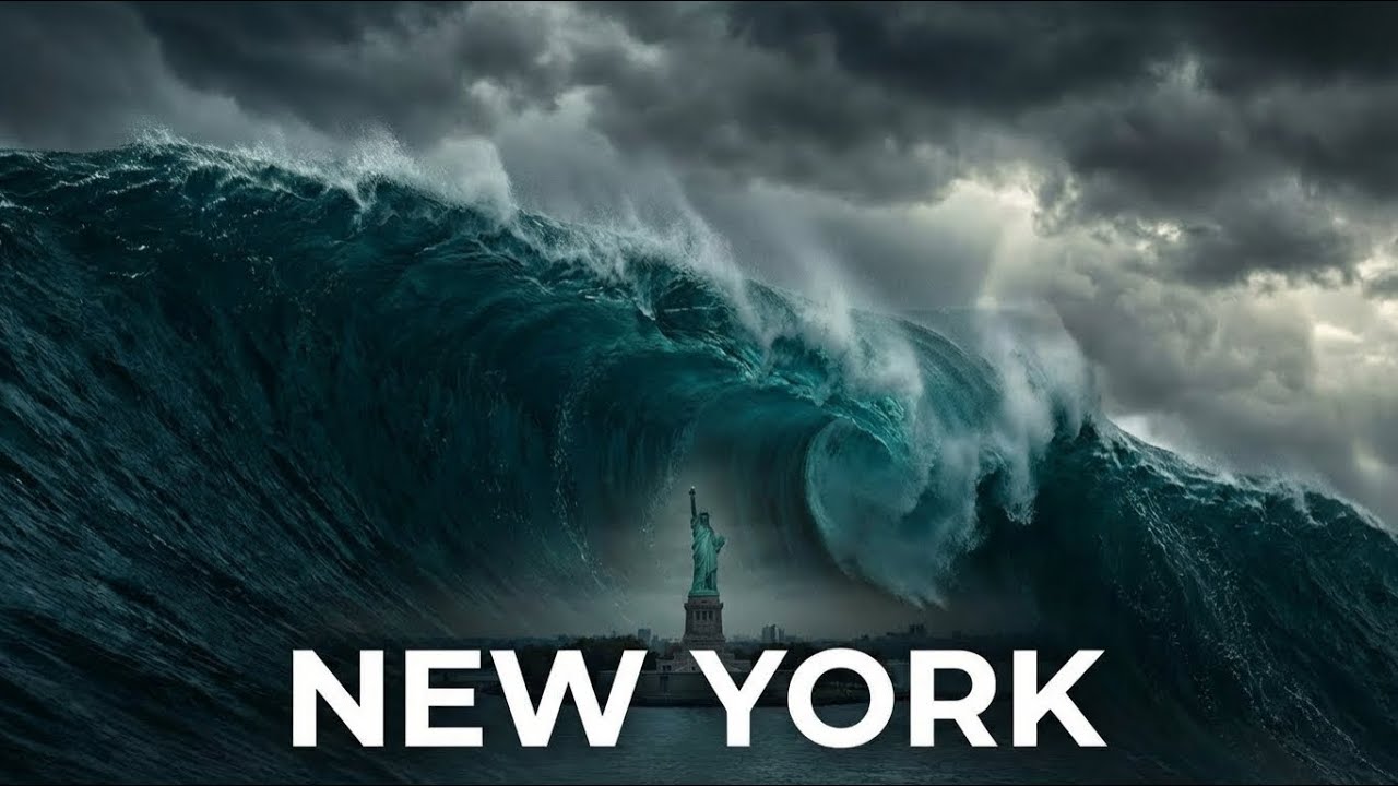 Mega Tsunami: New York City — What if a 1000ft Wave Hits? | AI Simulation