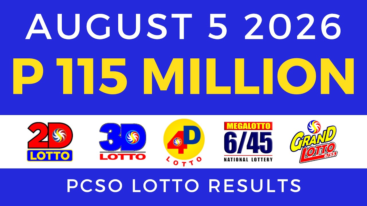 Lotto Result Today 9PM August 5 2026 PCSO