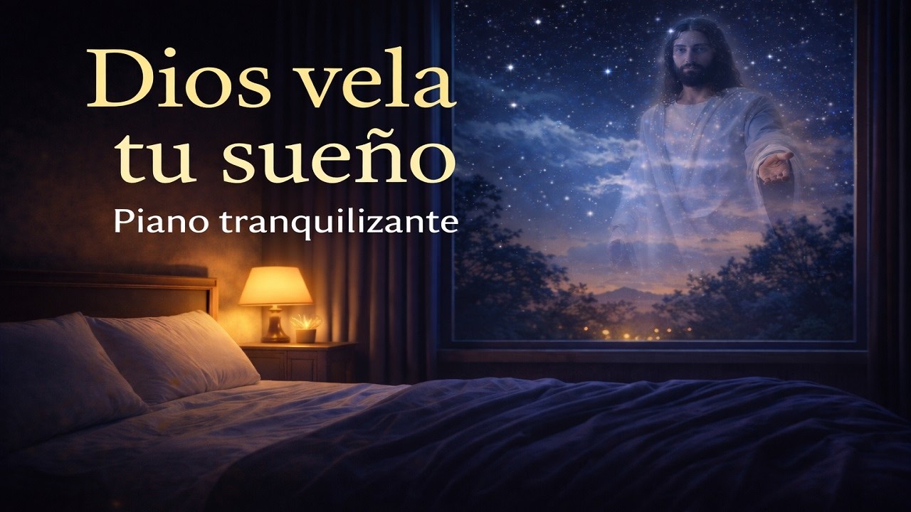 Dios vela tu sueño esta noche | Piano tranquilo para descansar 2 horas