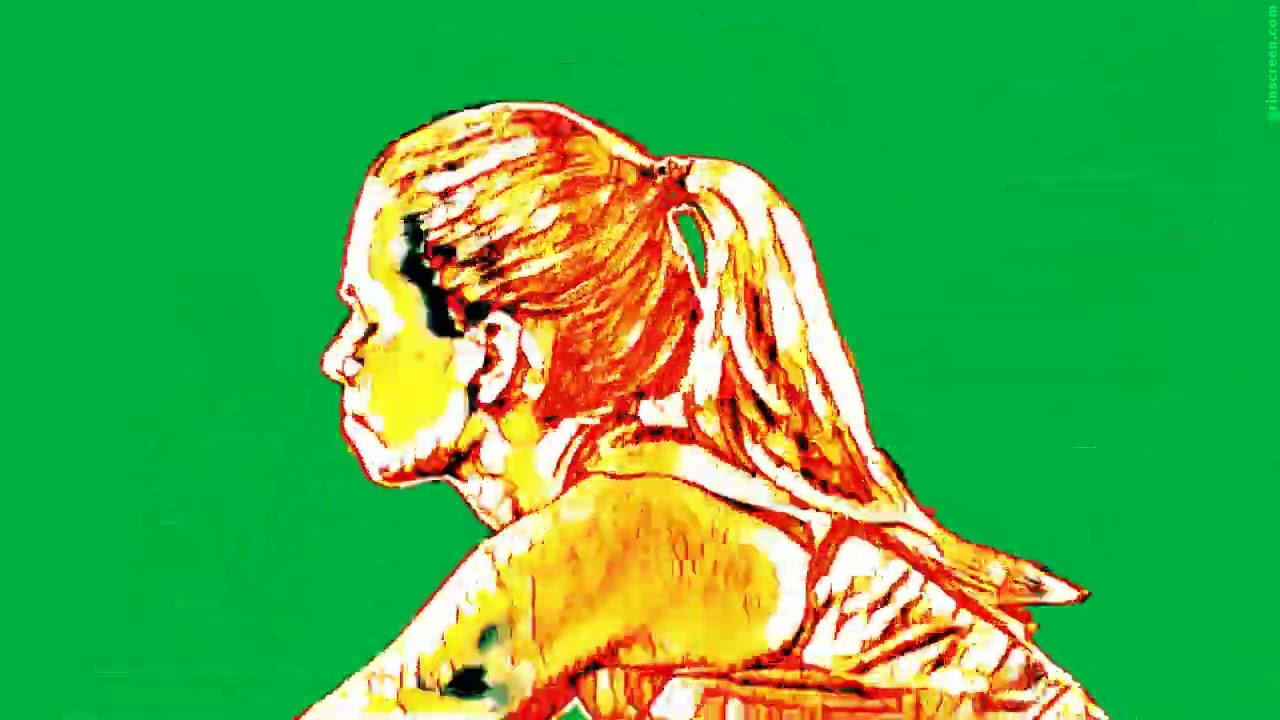 Girl doing hot stretches - Free green screen video