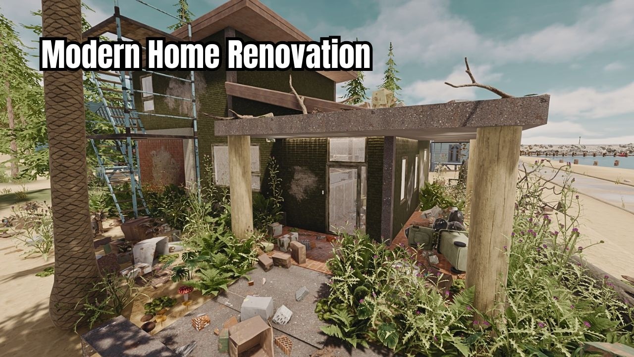 House Flipper 2 | Modern Minimalist Beach House Renovation | Longplay  (No Commentary)