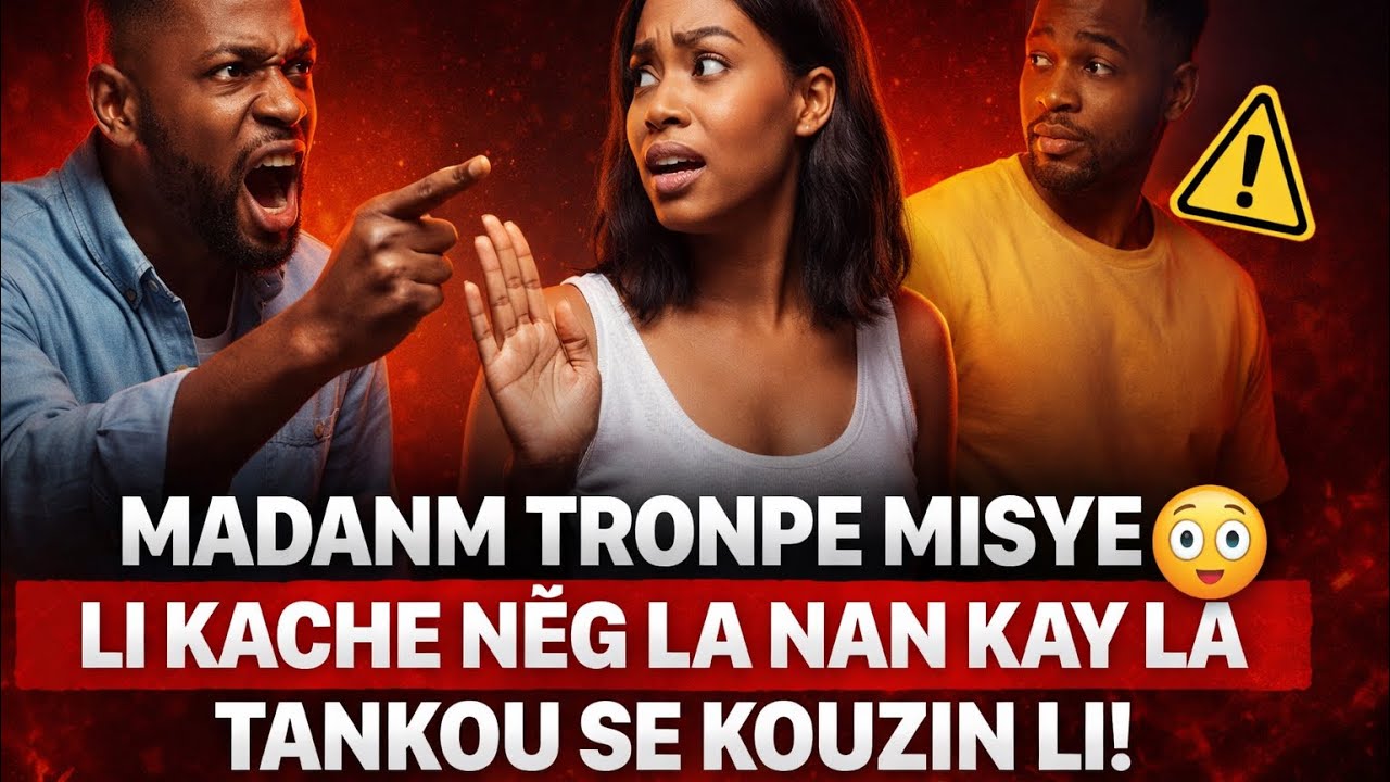 Madanm Misye tronpe l vin tande ki jan sa rive li mete nèg la andedan Kay la tankou se kouzin l 