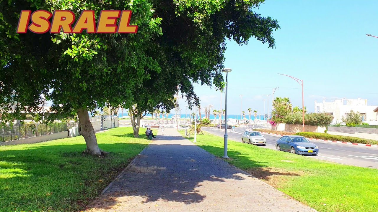 [4K] Ashdod City, Walking Tour, Israel