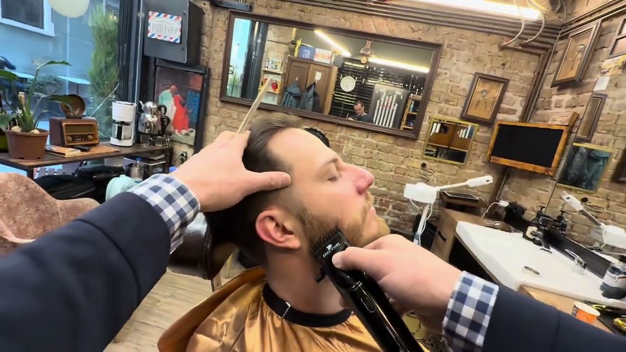 #ASMR #TURKISH BARBER #HAIRCUT AND #BEARD TRIMING