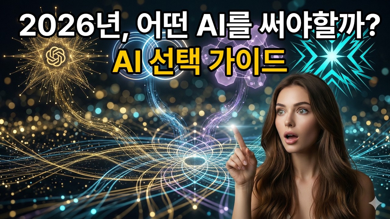 2026년, 당신은 어떤 AI를 쓰시겠습니까? | GPT, 제미나이, 클로드, 그록