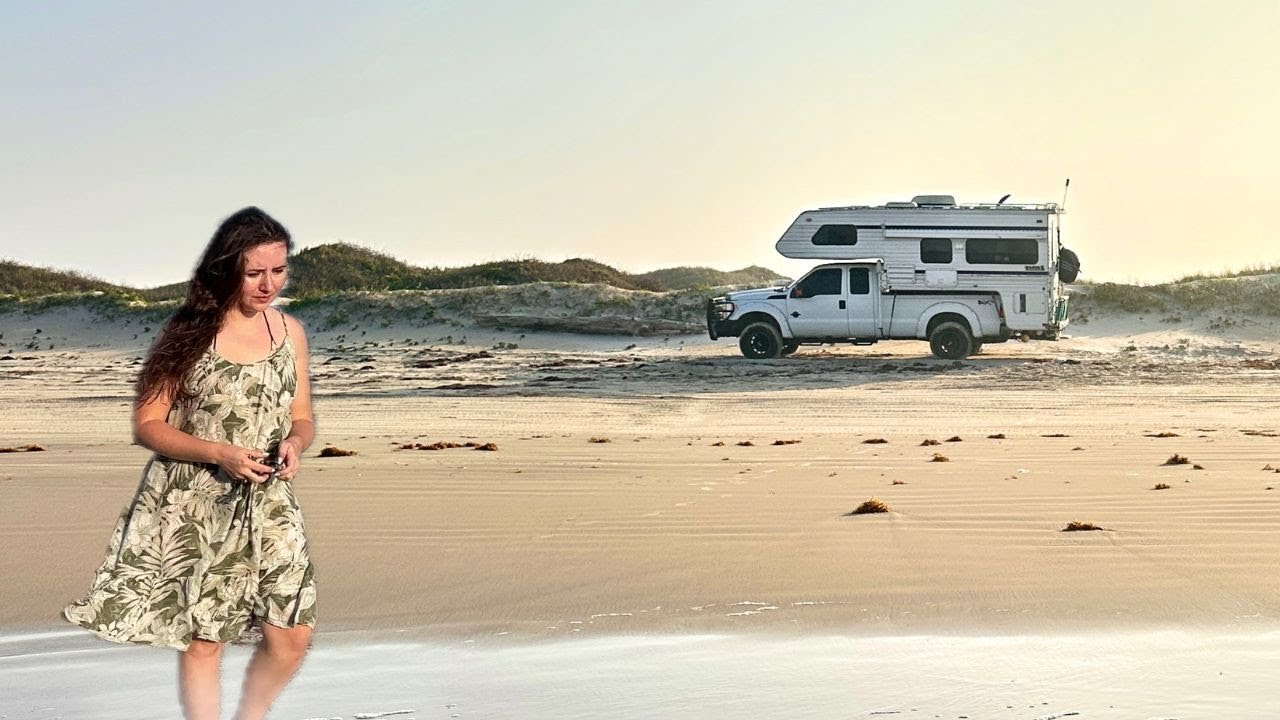 Too dangerous to stay another night | Beach truck camping