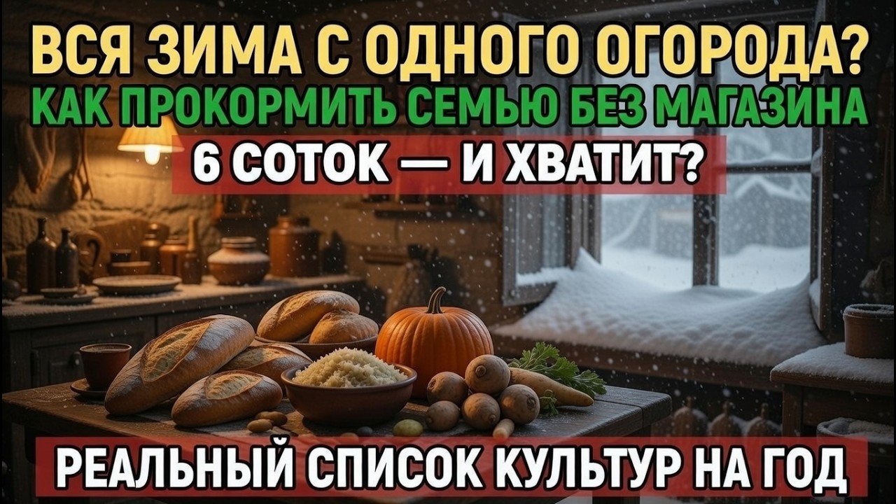 Вся зима на одном огороде — миф или реальность? Что сажали раньше, чтобы не голодать зимой!